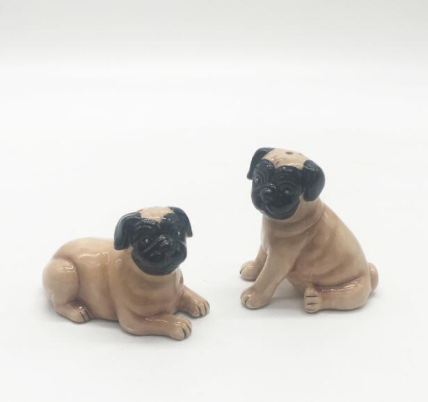 Shar Pei salt and pepper shakers,Ceramic Shar Pei Castors,custom salt and pepper shakers