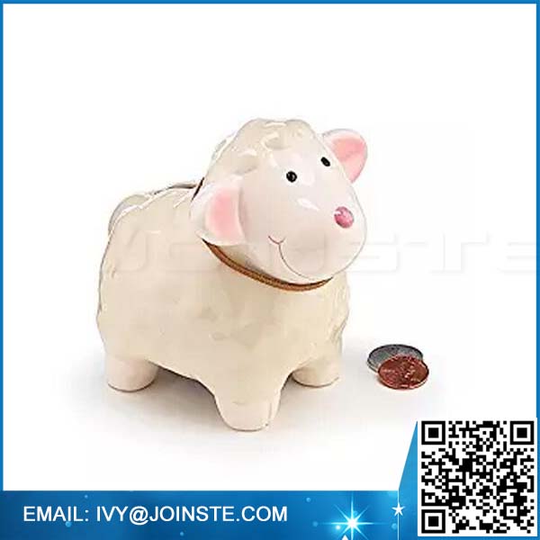 Cute animal money saving box sheep money bank coin bank for kids
