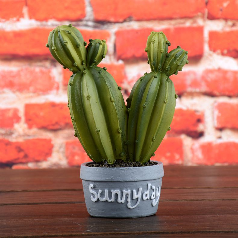 Artificial Cactus Statue Poly Resin Cactus Craft