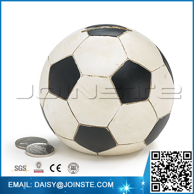 Personalized Large Piggy Bank,Ceramic Soccer Bank,Soccer Ball Piggy Bank