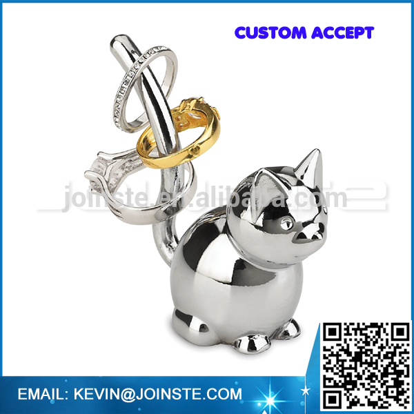 Cat Ring Holder, Chrome Bunny Ring Holder,Elephant Ring Holder