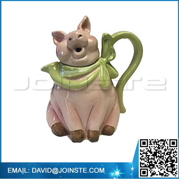 Ceramic Figural Pig ShapeTeapot