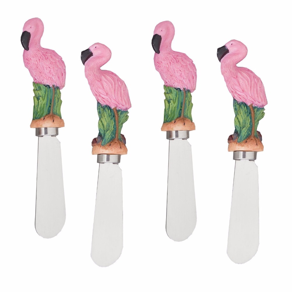 Custom Ceramic flamingo spreader knife