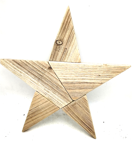 Natural primitive  large wood slat nailed  driftwood star ,wooden star for wall decor
