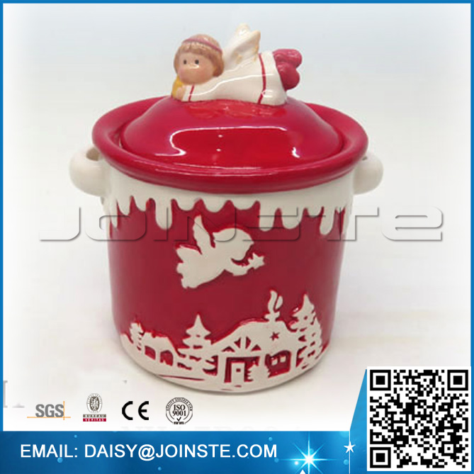 X'mas angel design novelty cookie jar