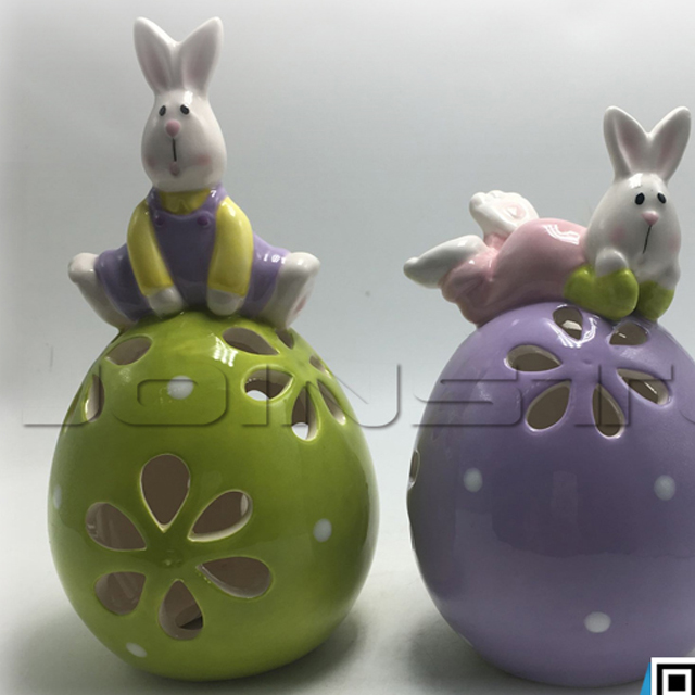 ceramic easter egg, porcelain easter bunnies, large ceramic easter rabbit