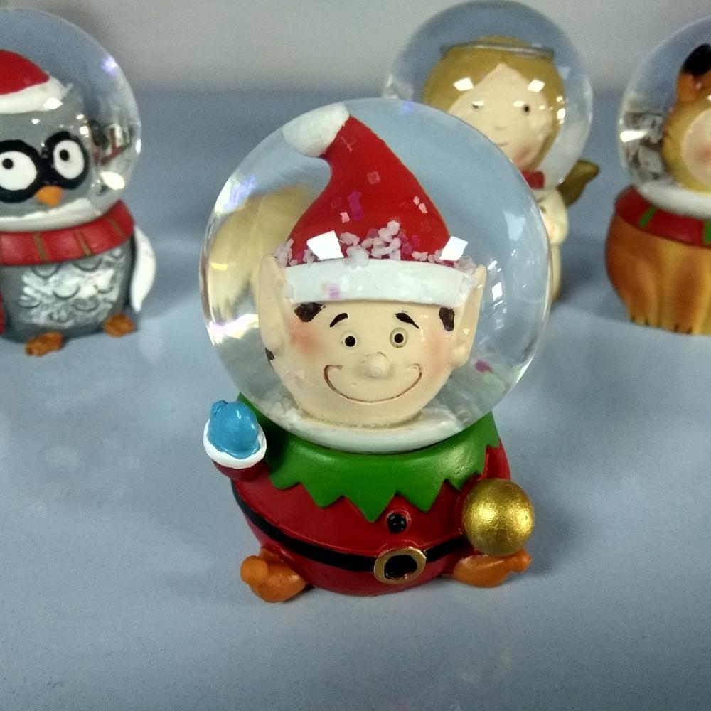 Elf Snow Globe,Elf Glass snow globe,mini Elf snow ball