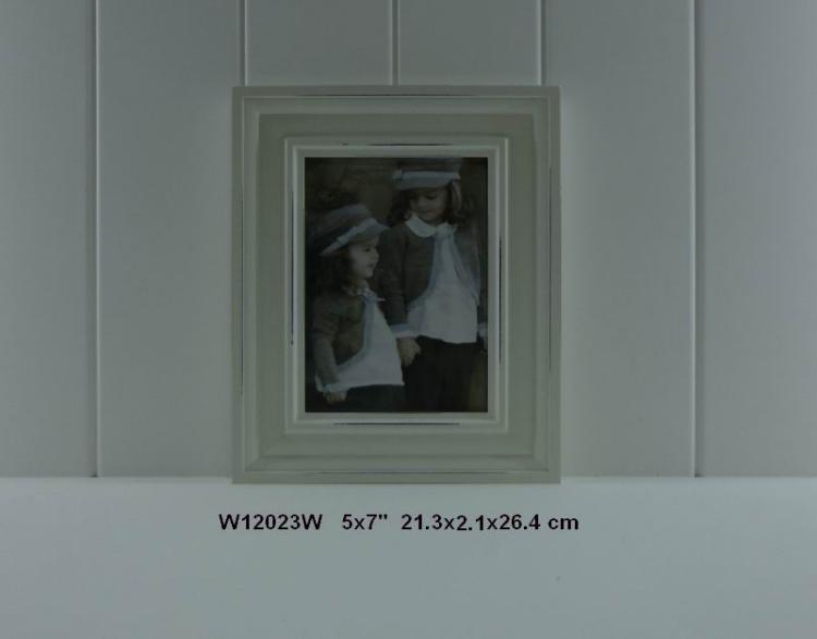 white wooden 5*7 photo frame small wood picture frame