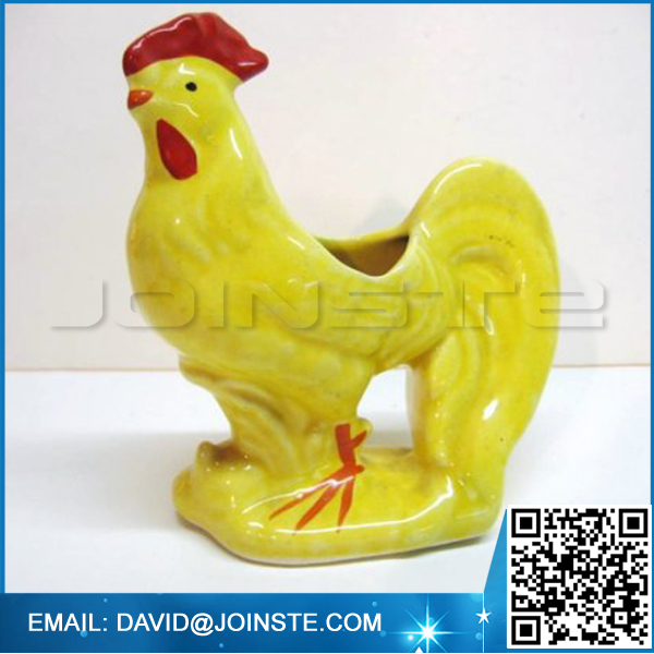 Ceramic chicken shape flower pot