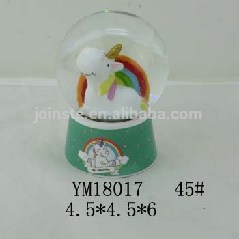 Snow Globe Music Box Princess and Unicorn Gift for Girls