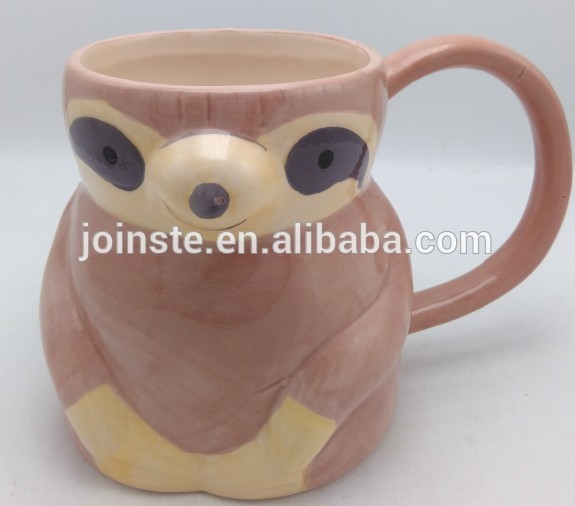 Little raccoon mold ceramic coffee mug
