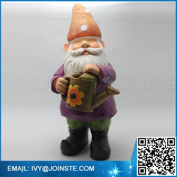 Coloful resin gnome statues garden decor gnome 30cm height resin gnome