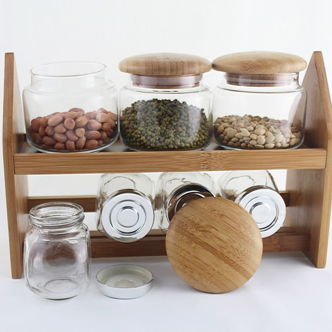 Bamboo Spice Rack Organizer  | Rustic and Simple Design Bamboo Wood