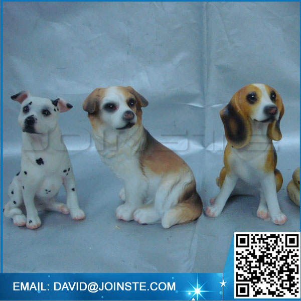 Little dog craft welcome resin dog