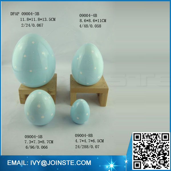 Easter ceramic decoration egg led hanging egg shaped decoration