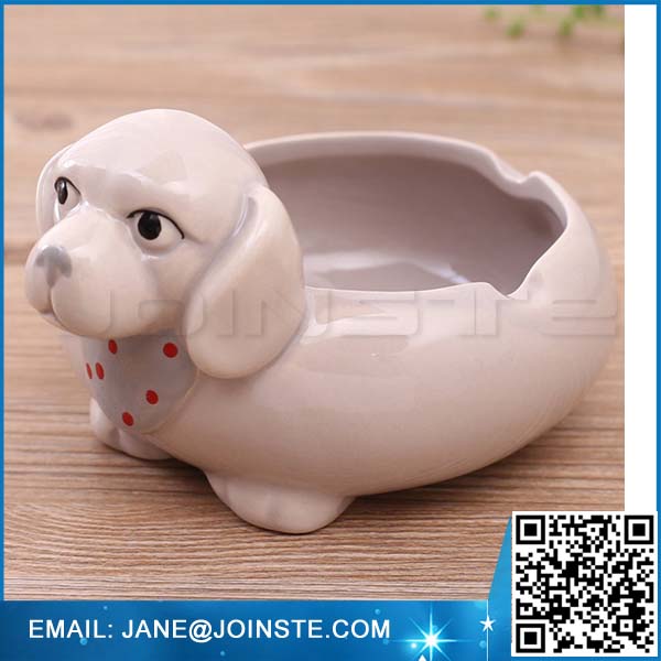 Cartoon Cute Ceramic Flower Pot Cigarette Ashtray (Dog)