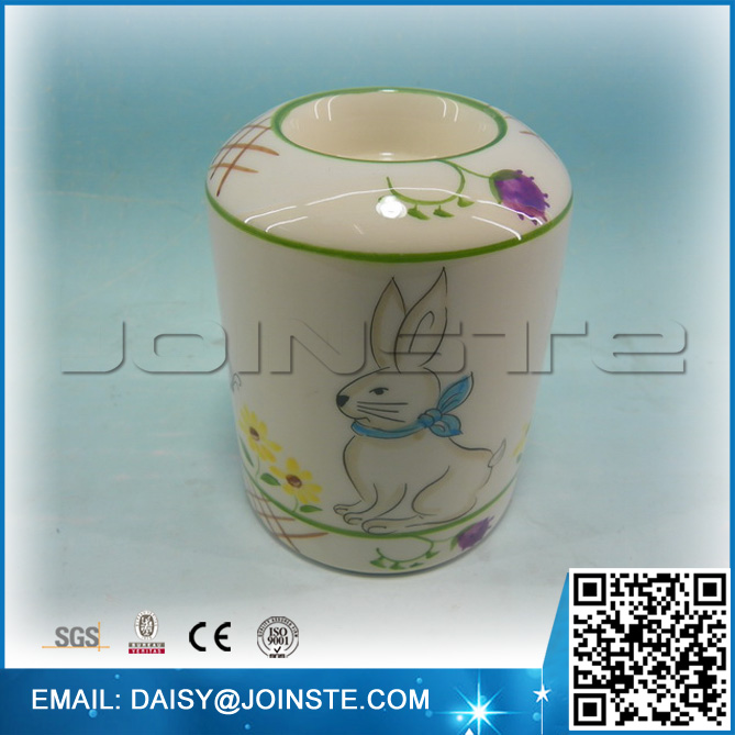 Easter rabbit painting inch ceramic pots