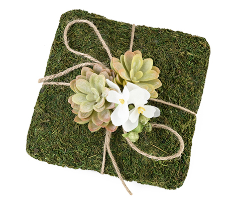 Moss square pillow mat ,moss mat for wedding supplies