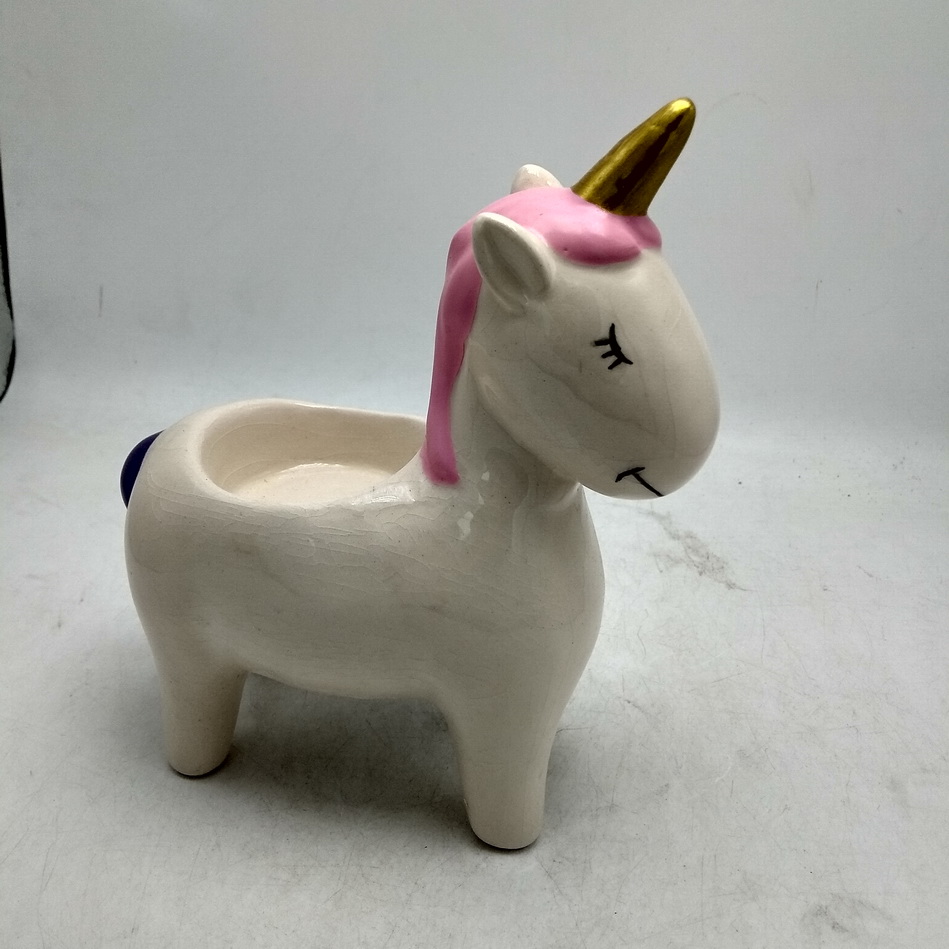 Cartoon Unicorn candle holders,ceramic tealight holder,unicorn tealight holder,custom tealight holders