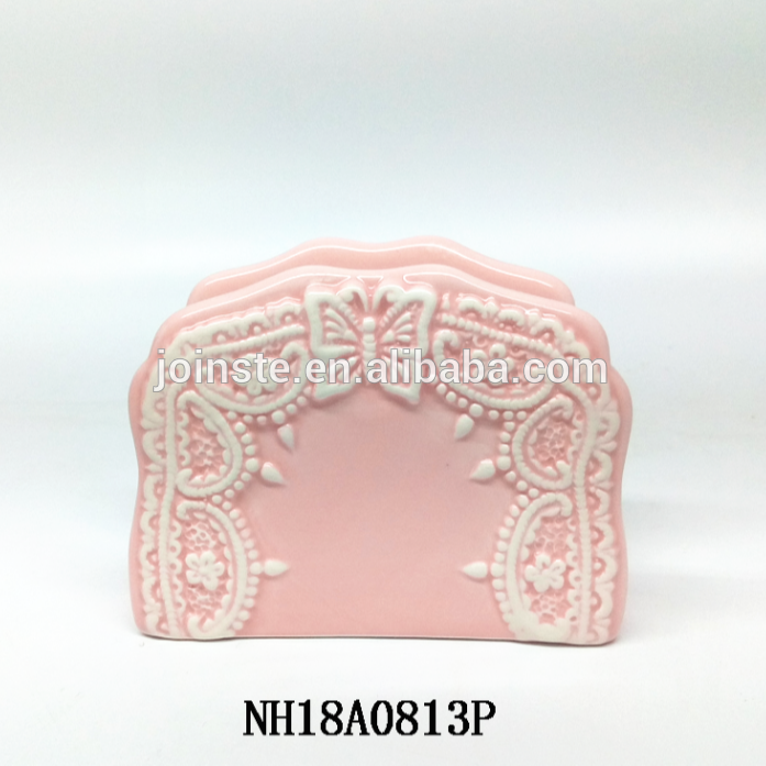 Posh Setting Lace Collection ceramic napkin holder