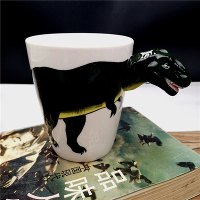 3D Tyrannosaurus Mug,Ceramic Tyrannosaurus Cup,Custom Ceramic Mugs