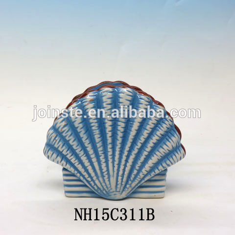 ceramic seashell napkin holders