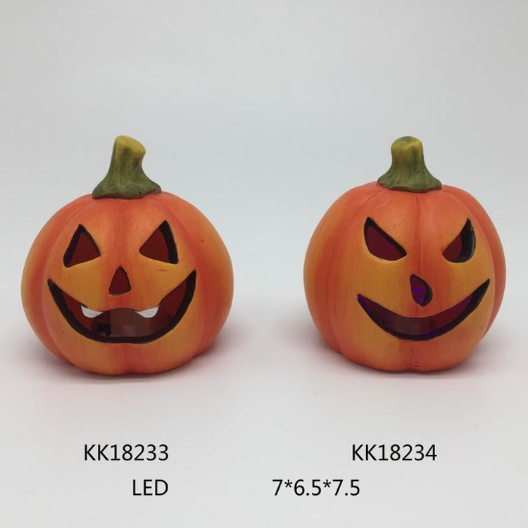 Cute Halloween Ceramic artificial pumpkin for home decor