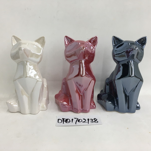 Fox shape money box ,ceramic money bank coin bank