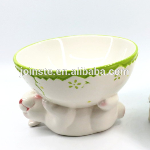 Burton Spring Easter Bunny lift Ceramic Candy bowls