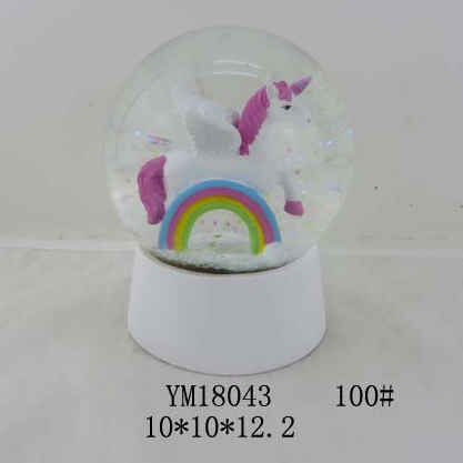 Snow Globes Valentine's day birthday holiday gift Lighting crafts – snow globes crystal ball Unicorn