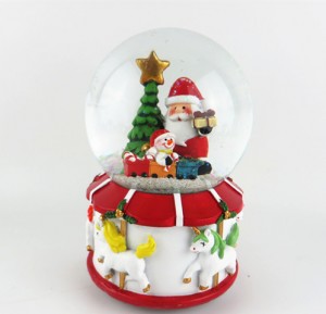 Christmas 3D embossed snow globe